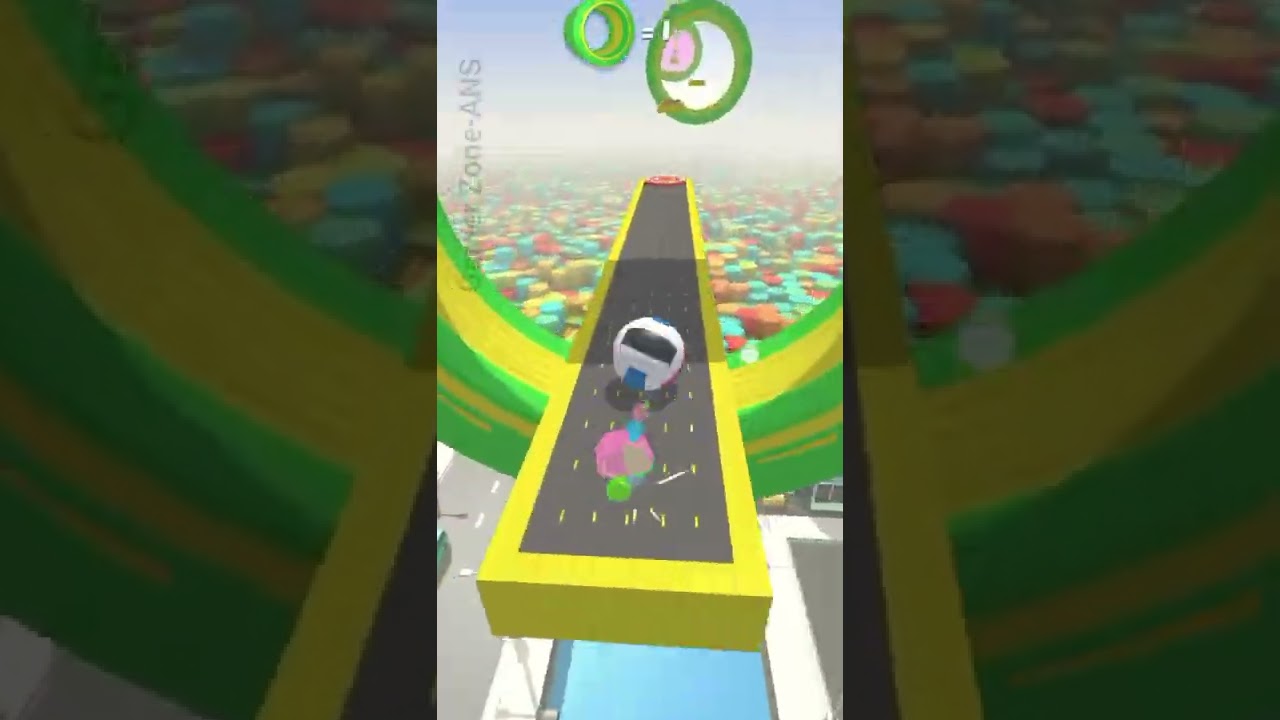 Action Balls -Ring Portal race, SpeedRun Gameplay, Android IOS, Amaizing Ball Game #shorts #gameplay