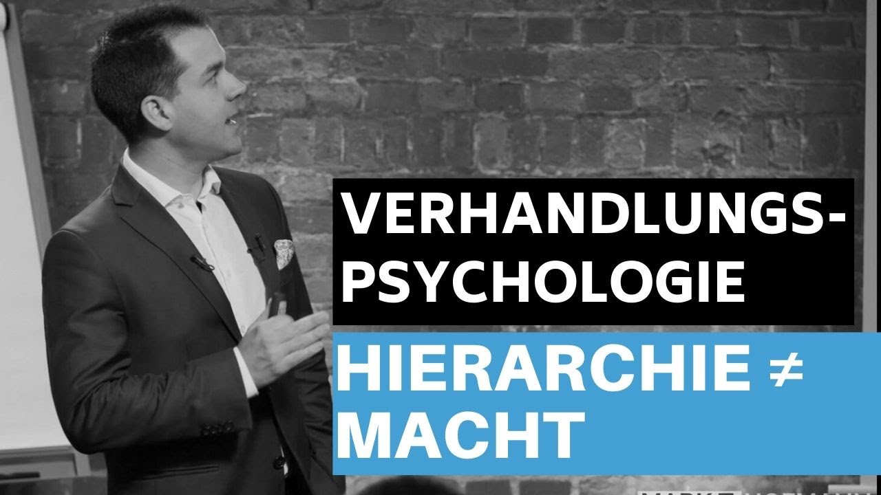 &bdquo;M&auml;chtig ist, wer nichts zu sagen hat!&ldquo; | Mark T. Hofmann &uuml;ber Verhandlungs-Psychologie