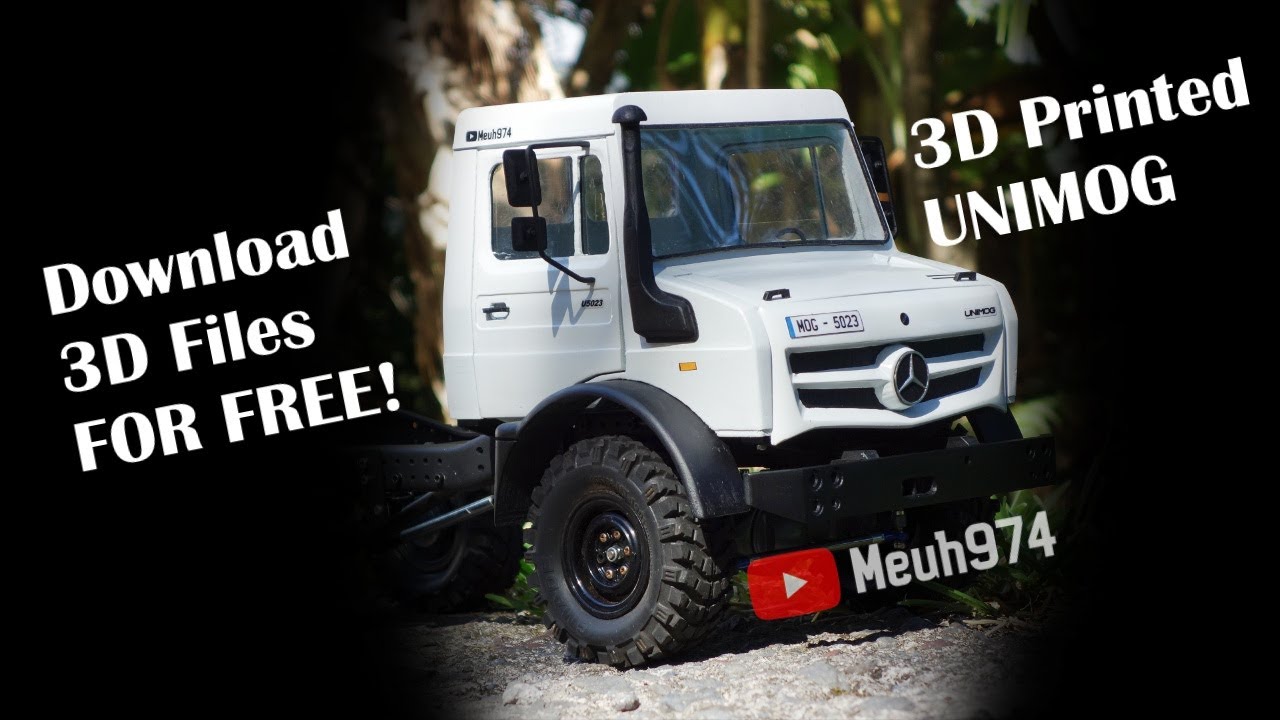 3D Printed UNIMOG - Free 3D Files