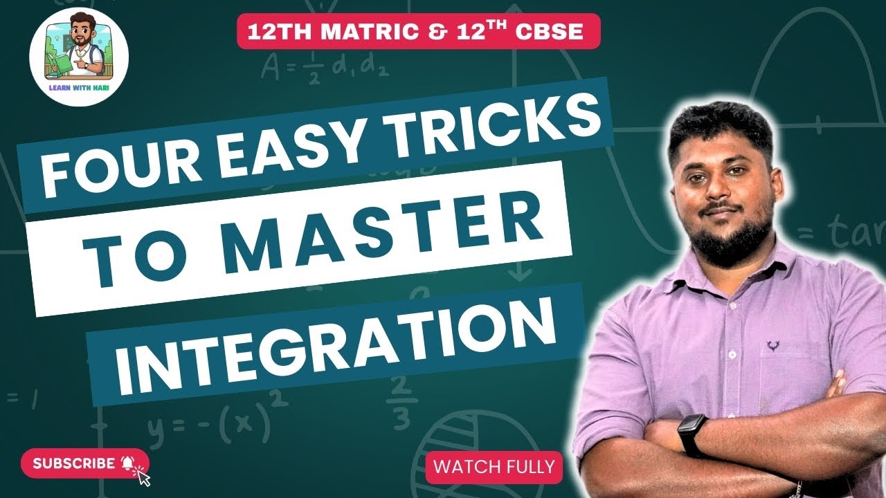 FOUR EASY TRICKS TO SOLVE INTEGRATION | CBSE12 | #CBSE #JEE #12thmaths #education #boardexam2026