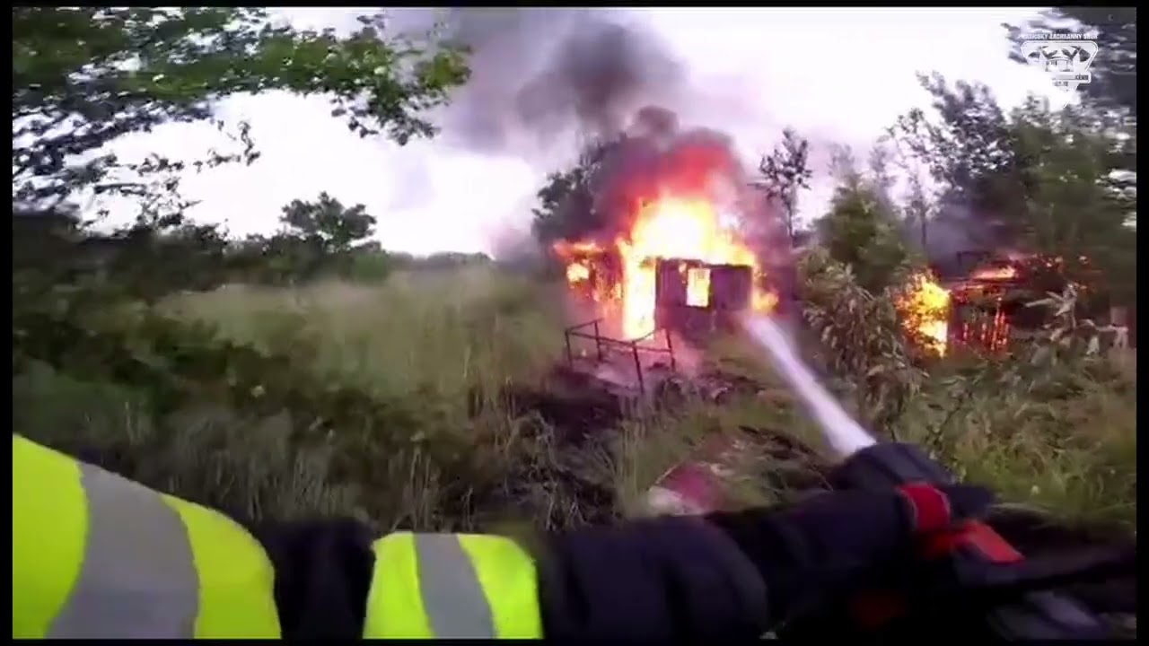16. 6. 2023 - požár objektu určeného k demolici