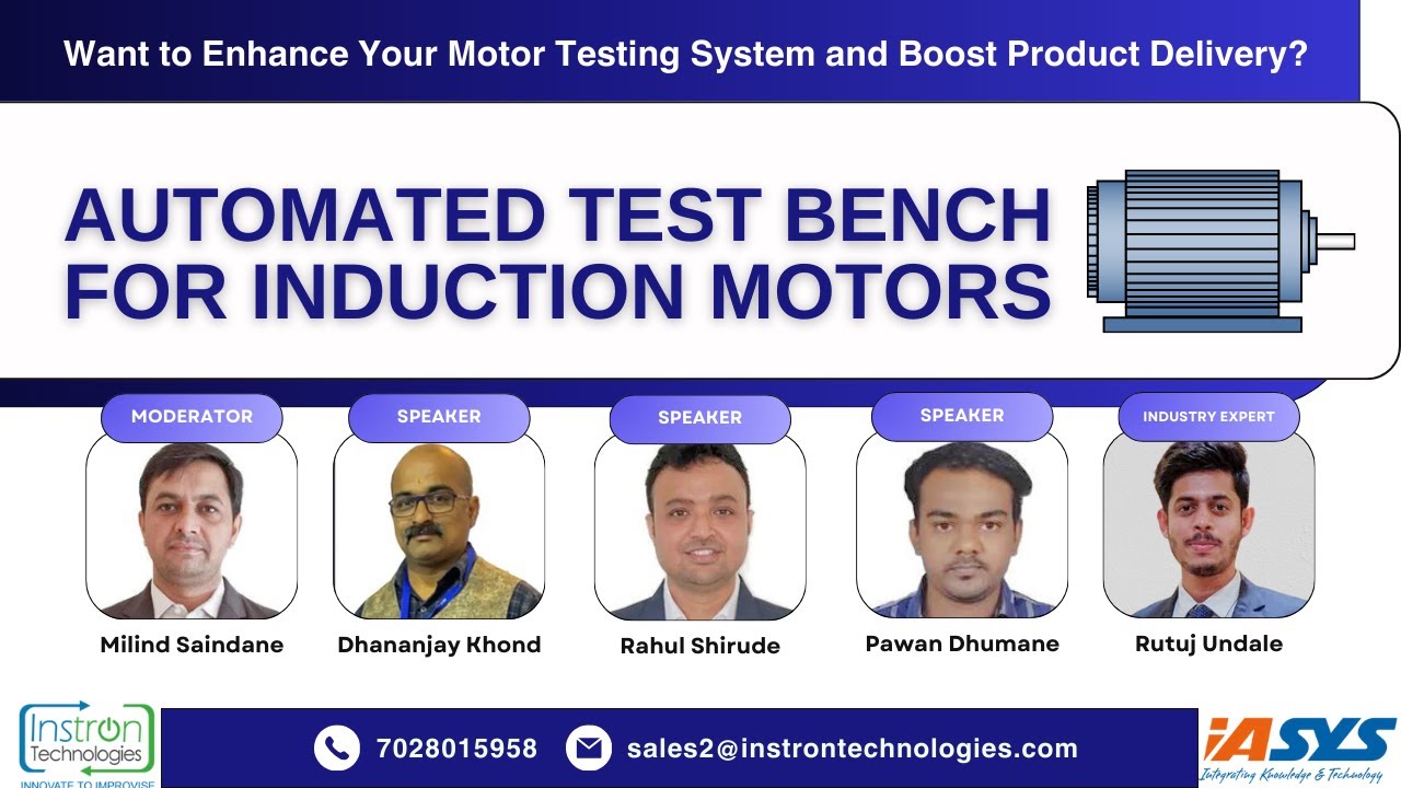 Revolutionizing Motor Testing: Advanced Automated Test Benches for Induction & EV Motors | #Webinar