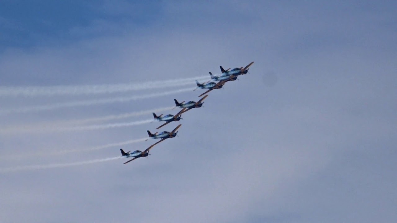 FIDAE 2018 Chile - Esquadrilha da Fumaça (primer vuelo 7 de Abril)