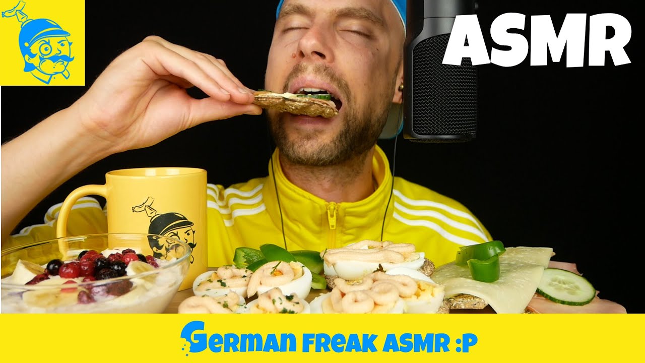ASMR Хрустящий шведский завтрак 🇸🇪🇩🇪 - GFASMR