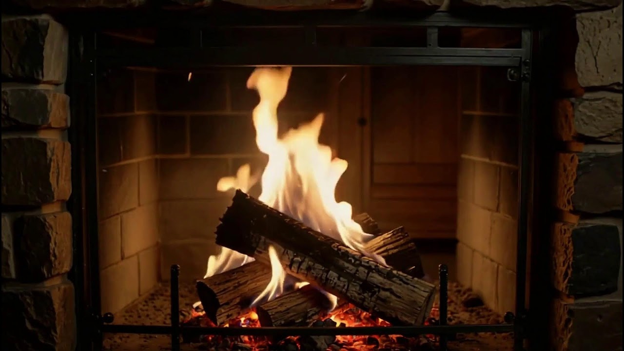 Relaxing Fireplace Sounds | Warm Fire Ambience for Stress Relief & Study
