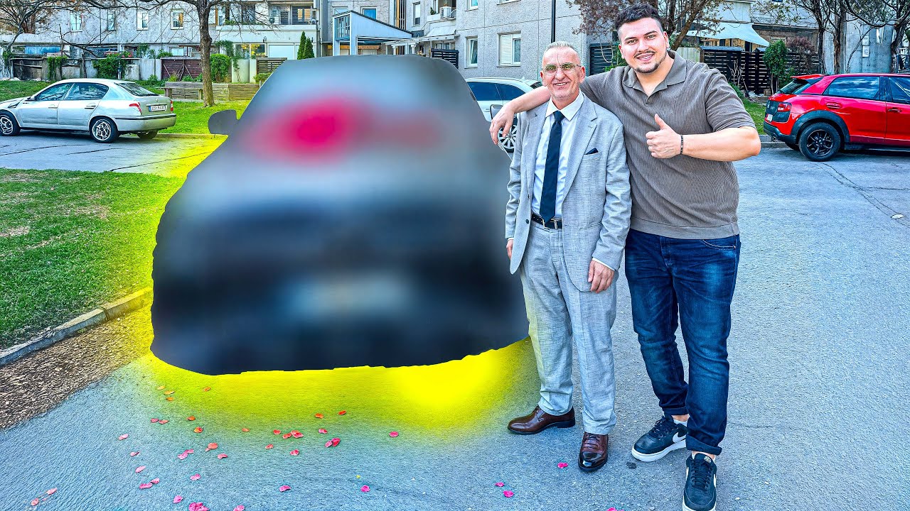 GËZOVA BABIN ME NJË VETURË €100.000 🚗