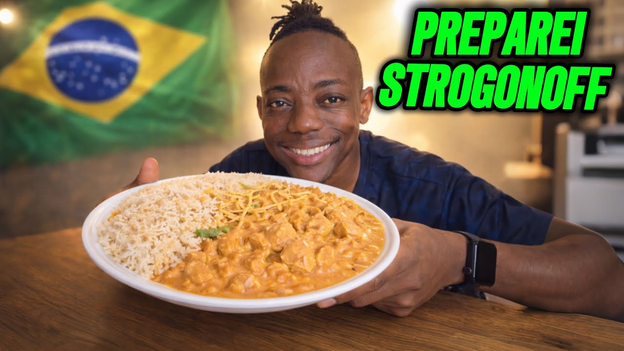 PREPAREI STROGONOFF NO BRASIL 🇧🇷 FICOU BOM? 😱