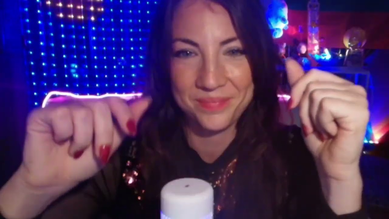 ASMR👆 snapping👆 with red nails