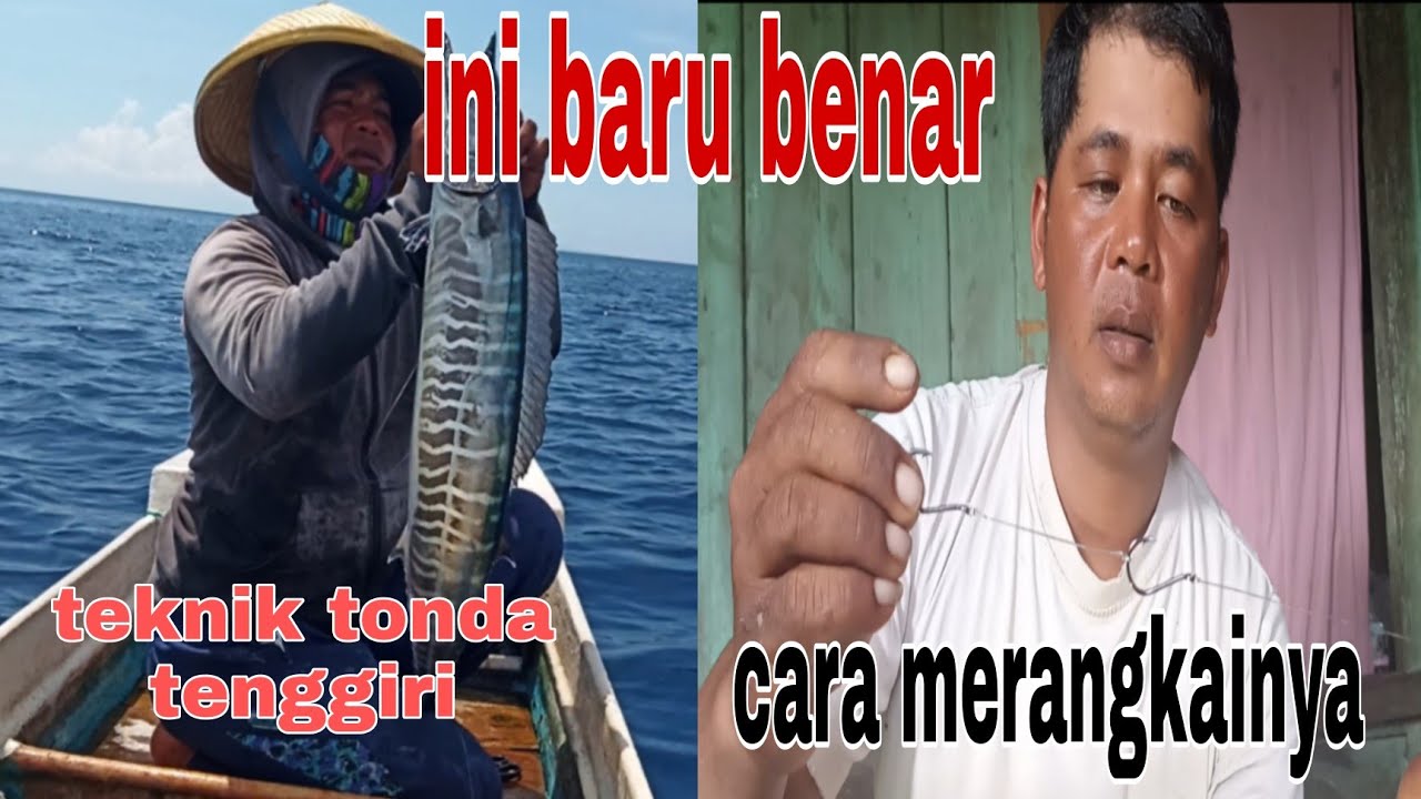 MANCING TENGGIRI|| TEKNIK TONDA|| UMPAN HIDUP| TUTORIAL TALI PANCING TENGGIRI_CARA MERANGKAINYA‼️