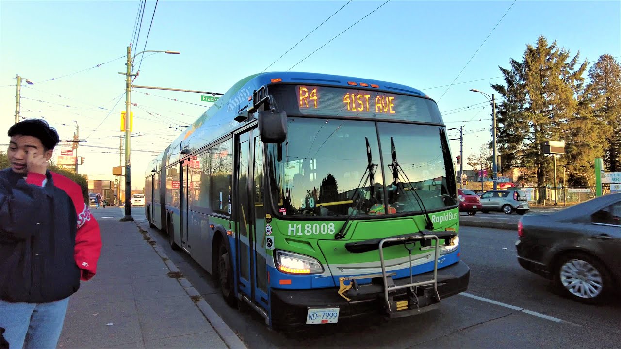 Vancouver Transit - Transit Ride - Bus Ride - R4 41st Ave Rapid Bus - Frasier - Oakridge - Cambie