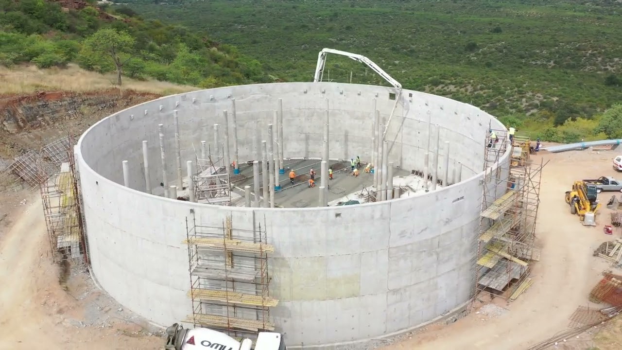 Raubex _ Beitbridge Border Post Modernisation Project _ Reservoir Construction and Roof Floating