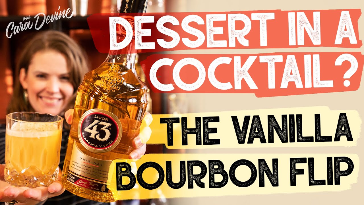 The ULTIMATE rich and creamy DESSERT Cocktail... How to make a Vanilla Bourbon Flip - FAST!