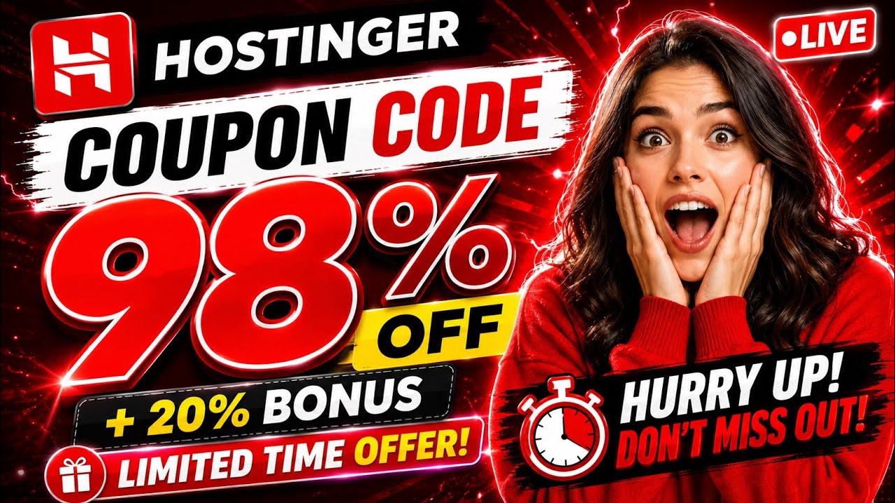 Hostinger Coupon Code 2026 🔥 GRAB IT NOW ✅ | Hostinger Discount Code | Hostinger Promo Code LATEST 🚨