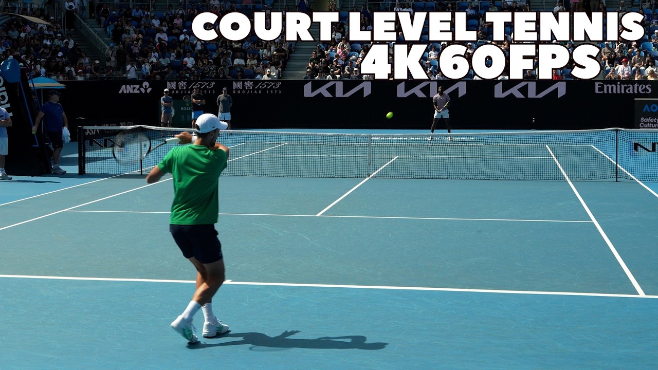 Novak Djokovic & Frances Tiafoe Sharpening their Groundstrokes | Court Level Practice 2026 4K 60FPS
