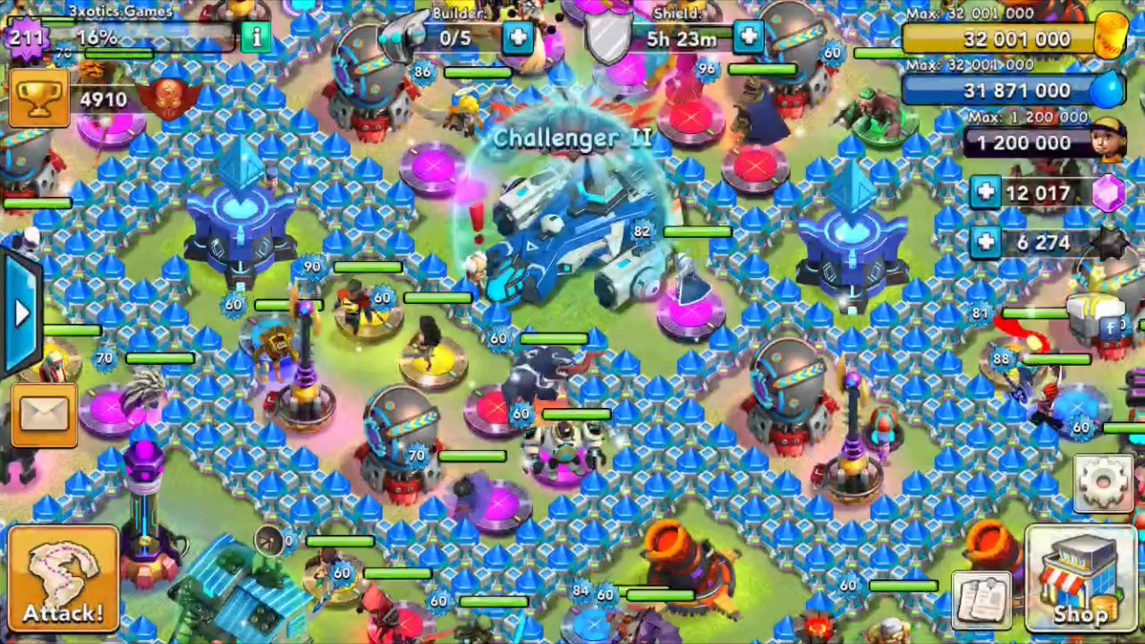 Clash Of Zombies THE FINALS 3XOTICS VS ALL LEVEL 100 HEROES:)