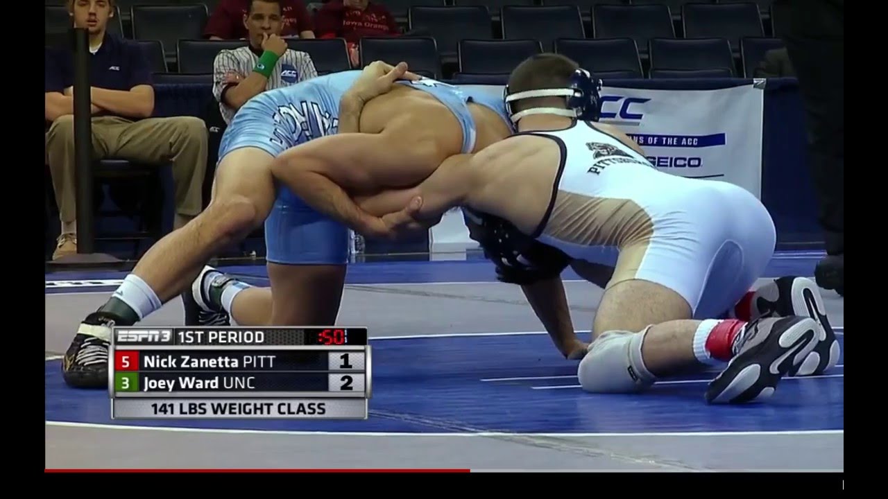 141lbs ACC 2016 Wrestling Joey Ward vs Nick Zanetta: Consolation Semifinal