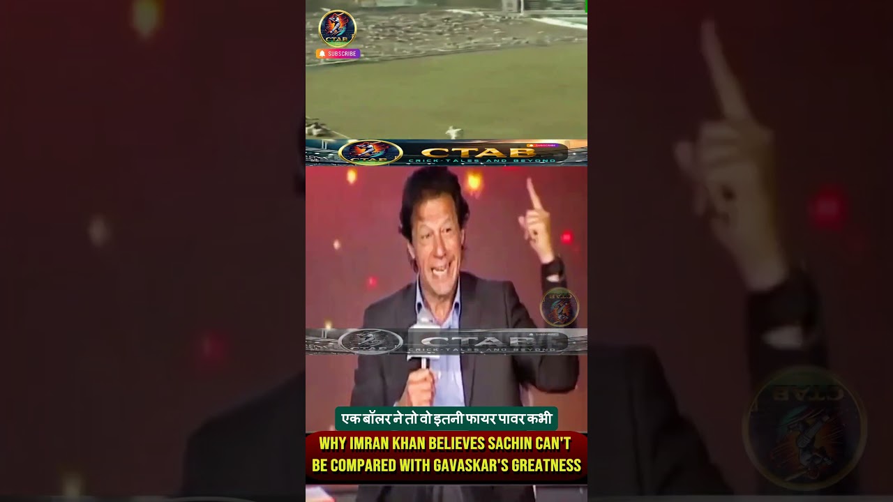 Why Imran Khan Believes Sachin Can't Be Compared With Gavaskar's Greatness? | #cricketshorts