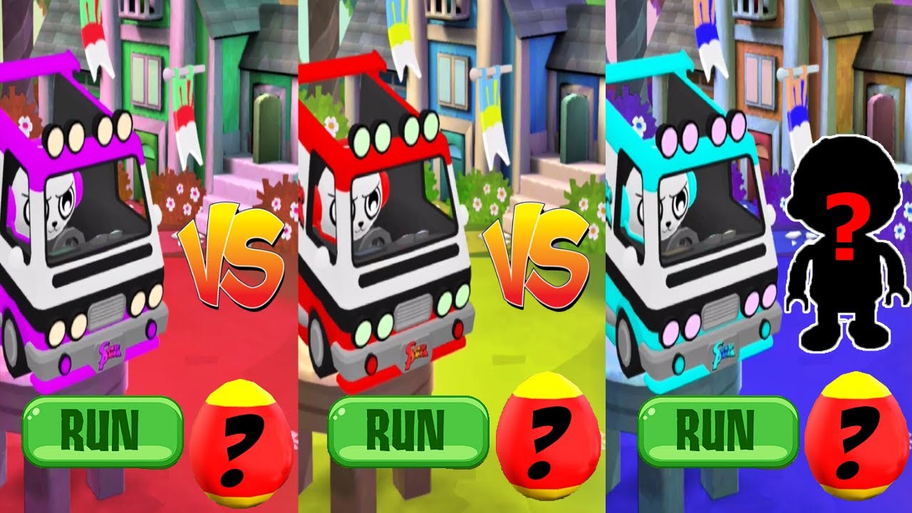 Tag with Ryan Red Combo Panda Van vs Blue Combo Panda Van vs Purple Como Panda Van - All Characters