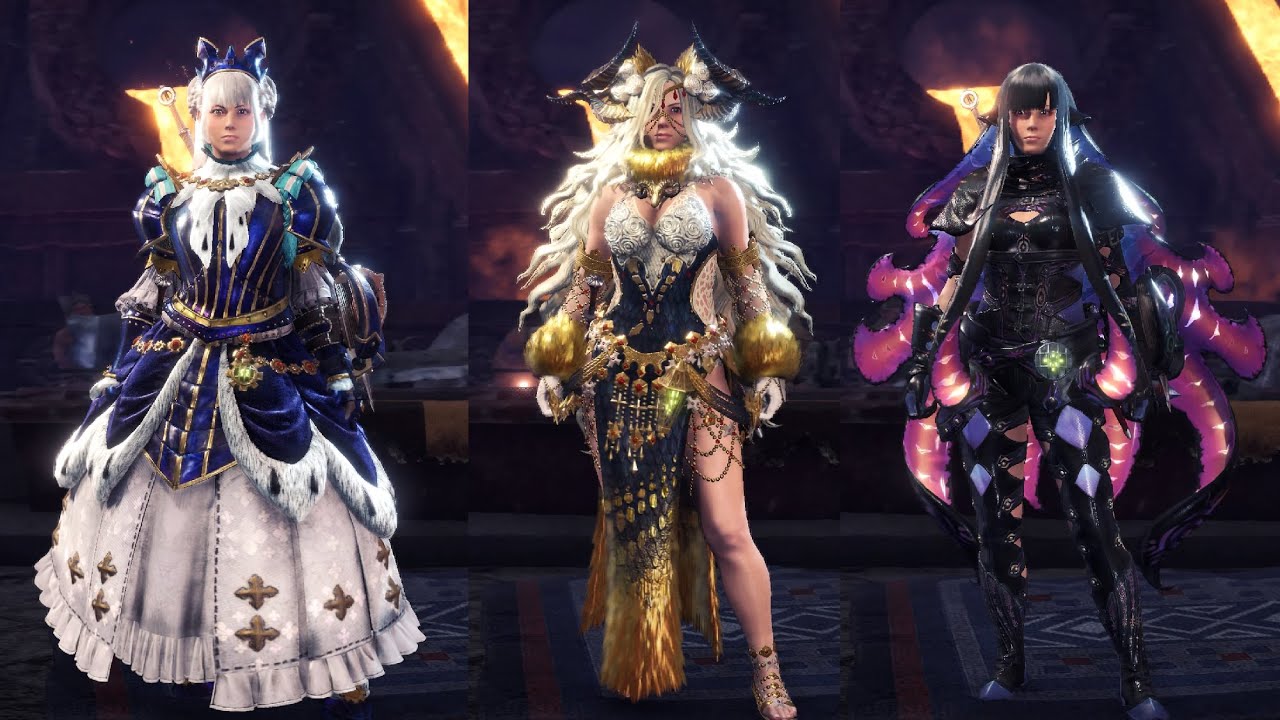MHW Iceborne All Master Rank Rarity 12 Armor (Female Versions, as of V15.10)