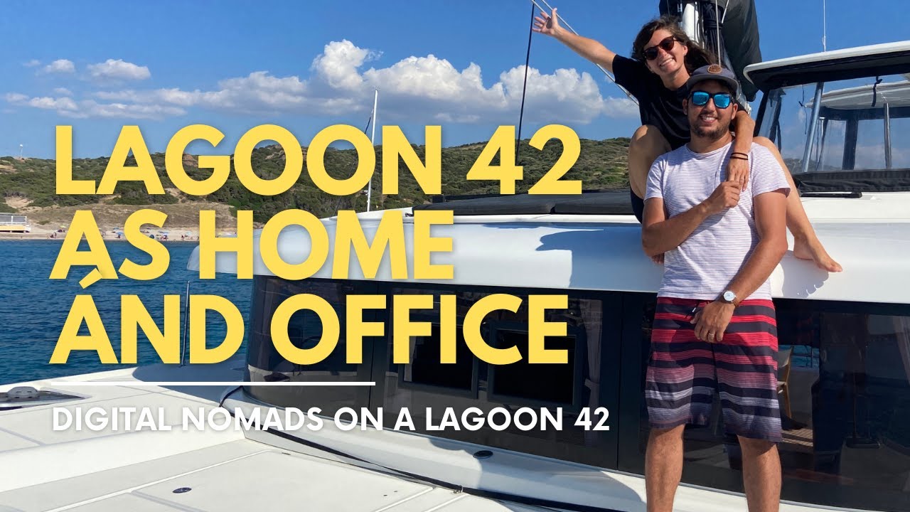 DIGITAL NOMADS ON A 42FT CATAMARAN Work from anywhere [Full tour & interview]