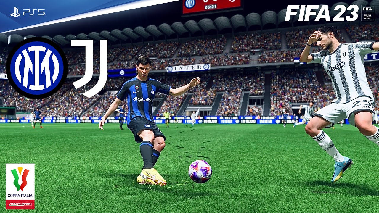Inter - Juventus | FIFA 23 Semifinale Coppa Italia 2022/23 Full Match Gameplay PS5 [4K60]