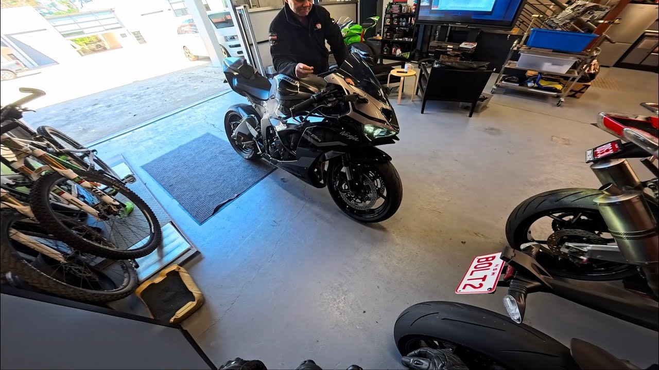 Kawasaki ZX6R 2025 года — первая ступень тюнинга!!! 1/2