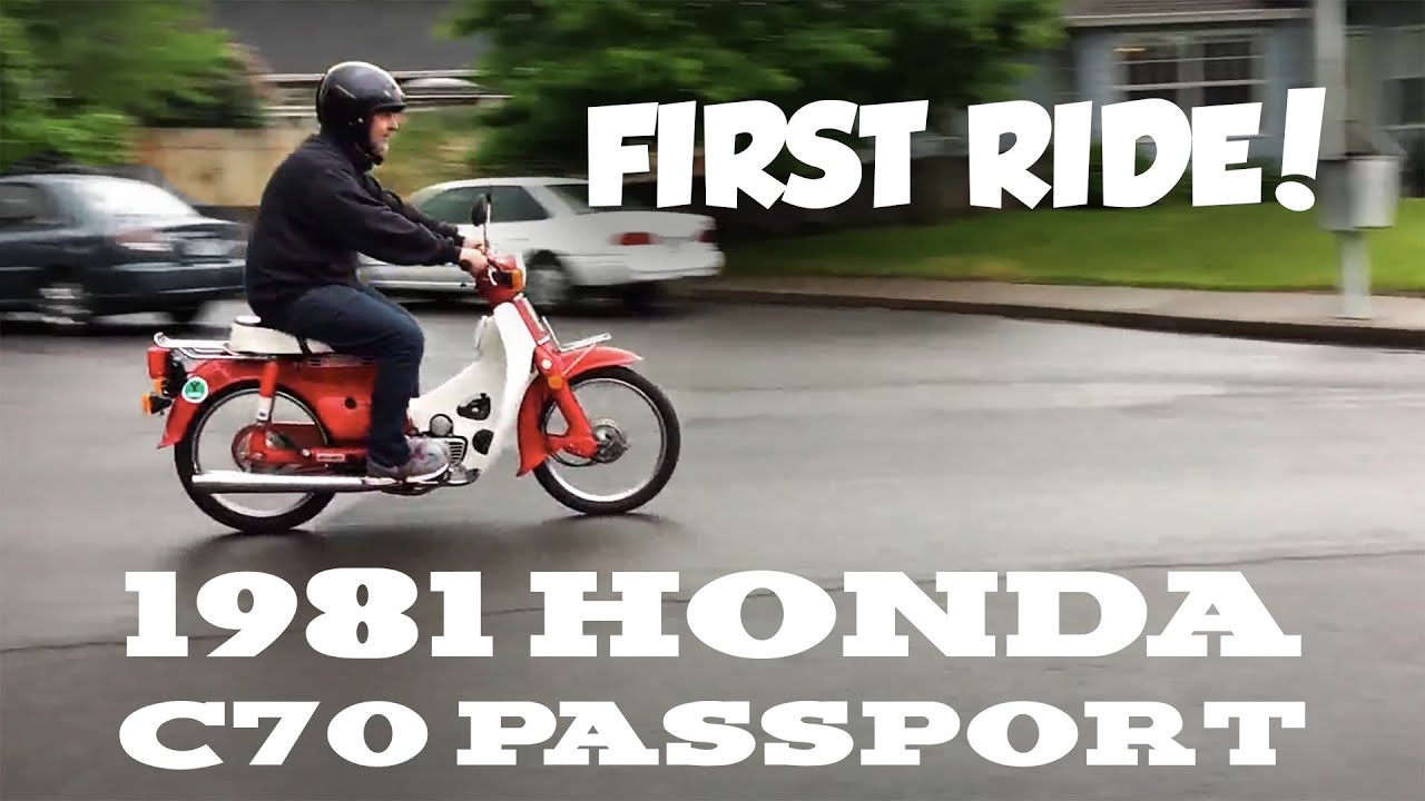 1981 Honda C70 Passport (22) – First ride