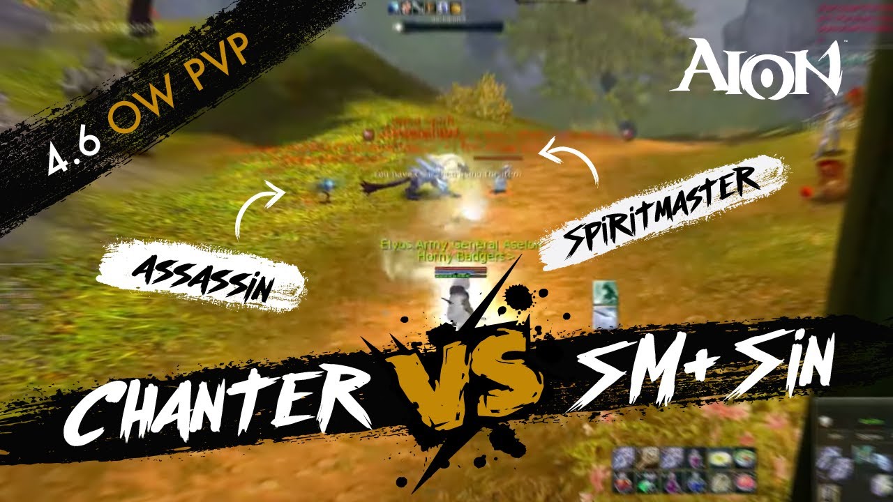 Chanter (Aselon) Solo PvP - 1v2  vs Sin + SM - Aion 4.6