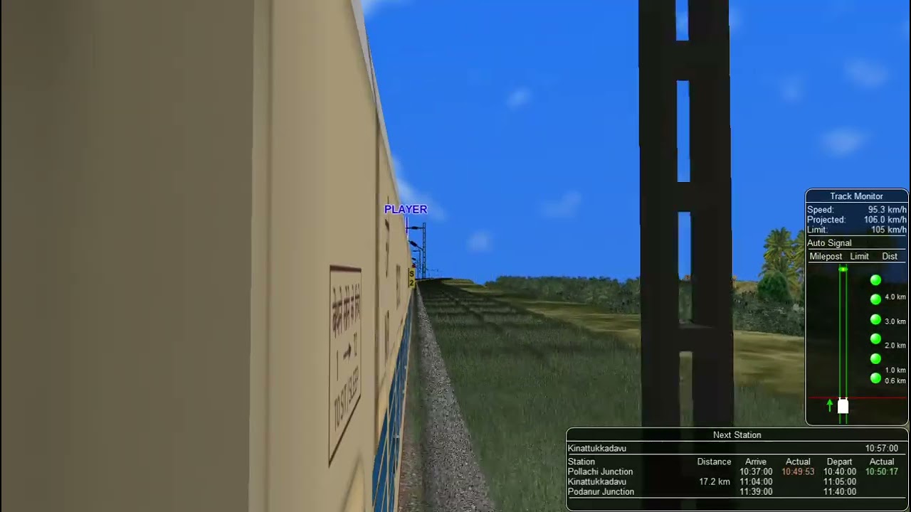 16722 MADURAI COIMBATORE INTERCITY EXPRESS JOURNEY IN MSTS PART-3