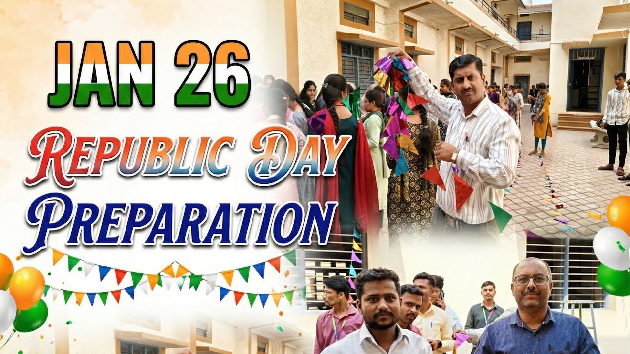 Jan26 preparation| Bvvs College| mini vlog |Vishwa Vinuthana - Lyrical |Kannada Republicday Song | 