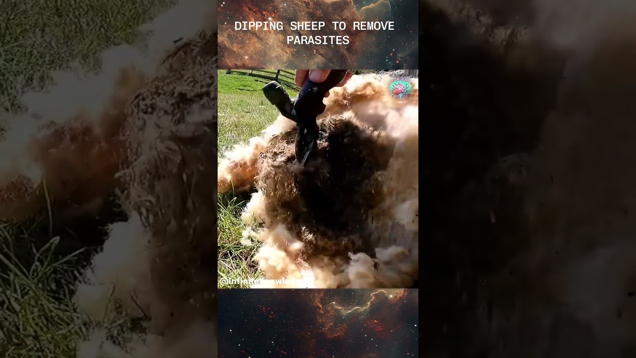 Dipping Sheep To Remove Parasites | InfiniteKnowledge