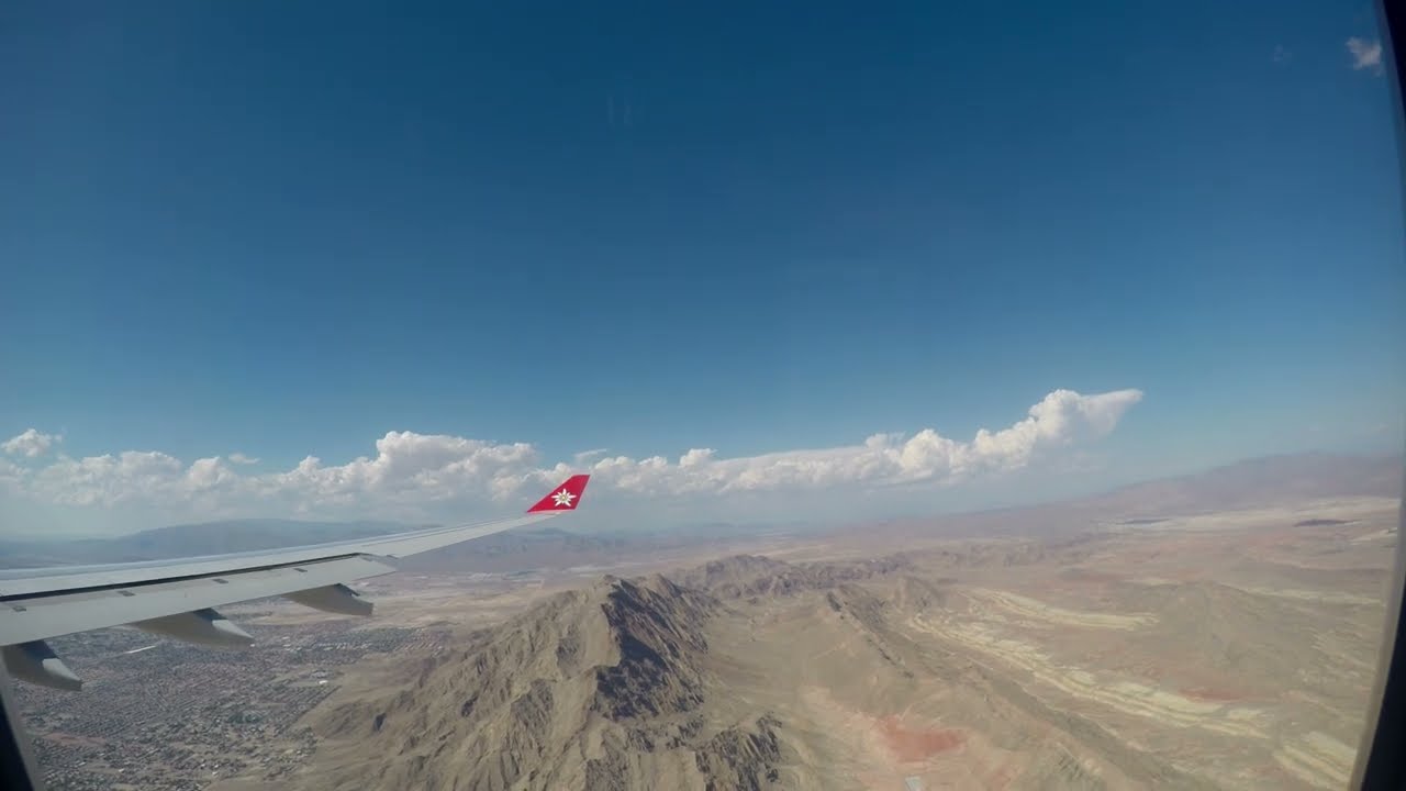 Las Vegas Landing  - Edelweiss Air (Gopro 4K)