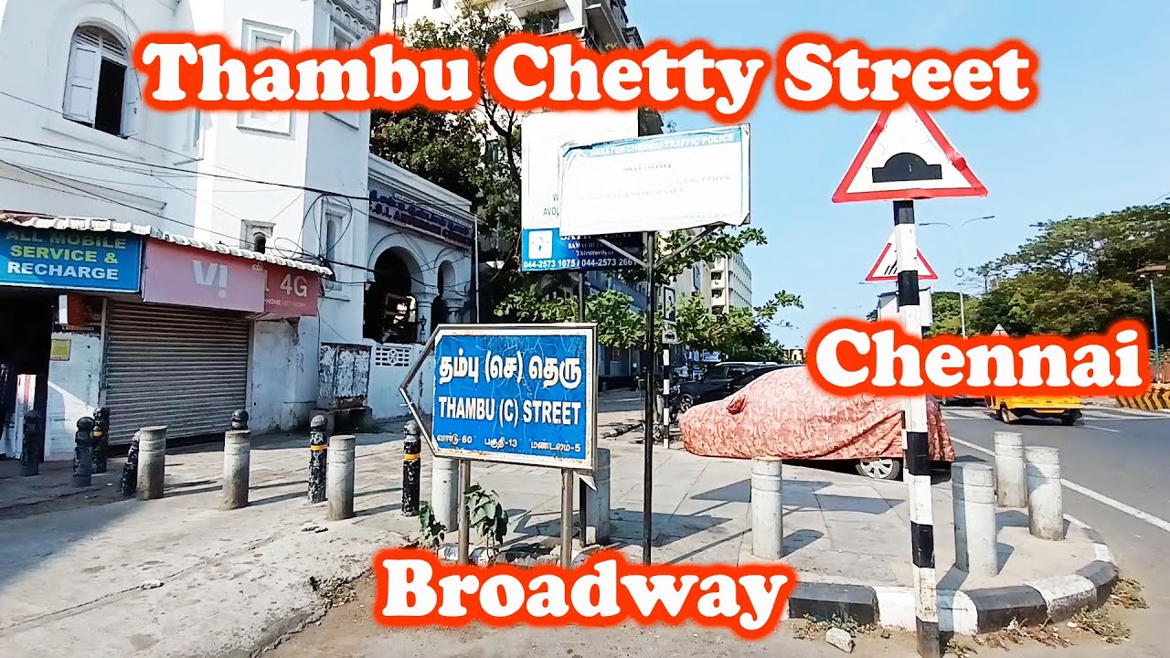 Thambu chetty street | Chennai | Road Navigator Tamil