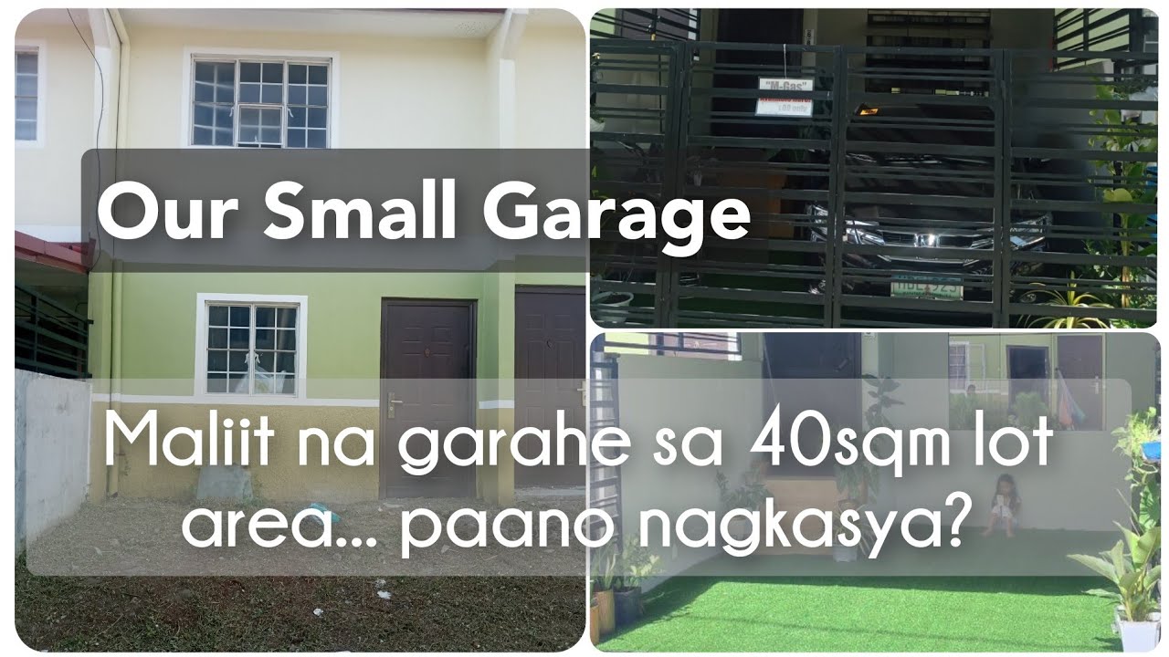 Small garage sa 40sqm lot area... paano nagkasya?