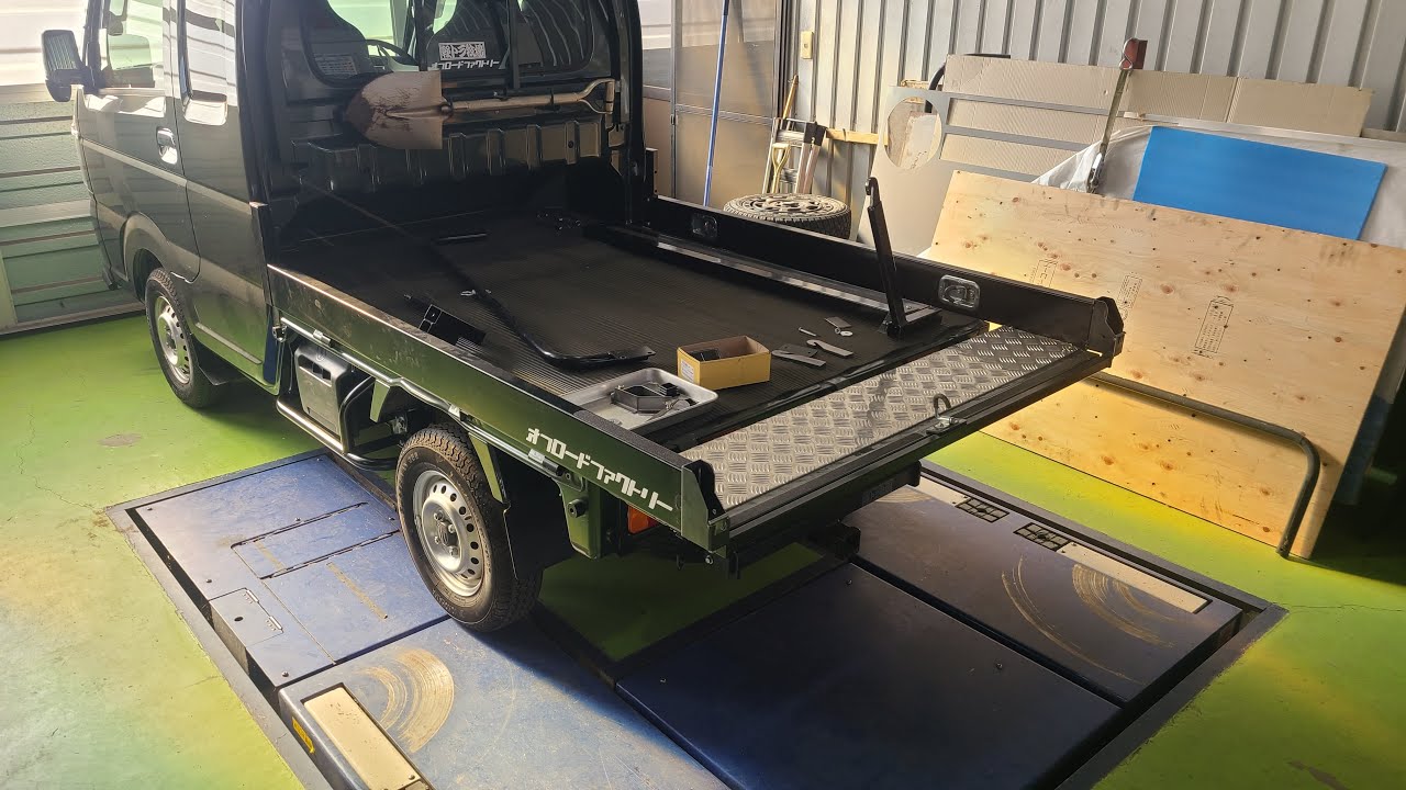 スーパーキャリイのアオリ製作状況　オフロードファクトリー　軽トラ牧場　＃スーパーキャリイ＃軽トラ