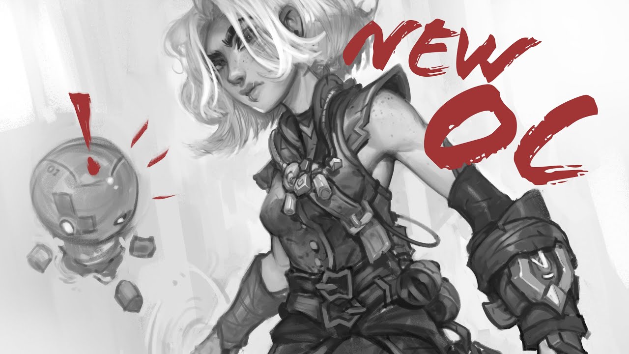 Digital Painting Sketch timelapse with commentary! Part ONE