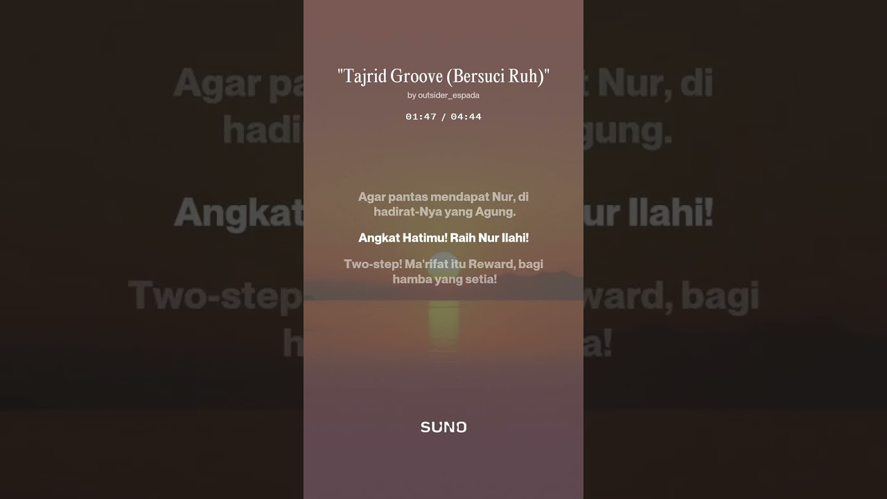 Tajrid Groove (Bersuci Ruh)