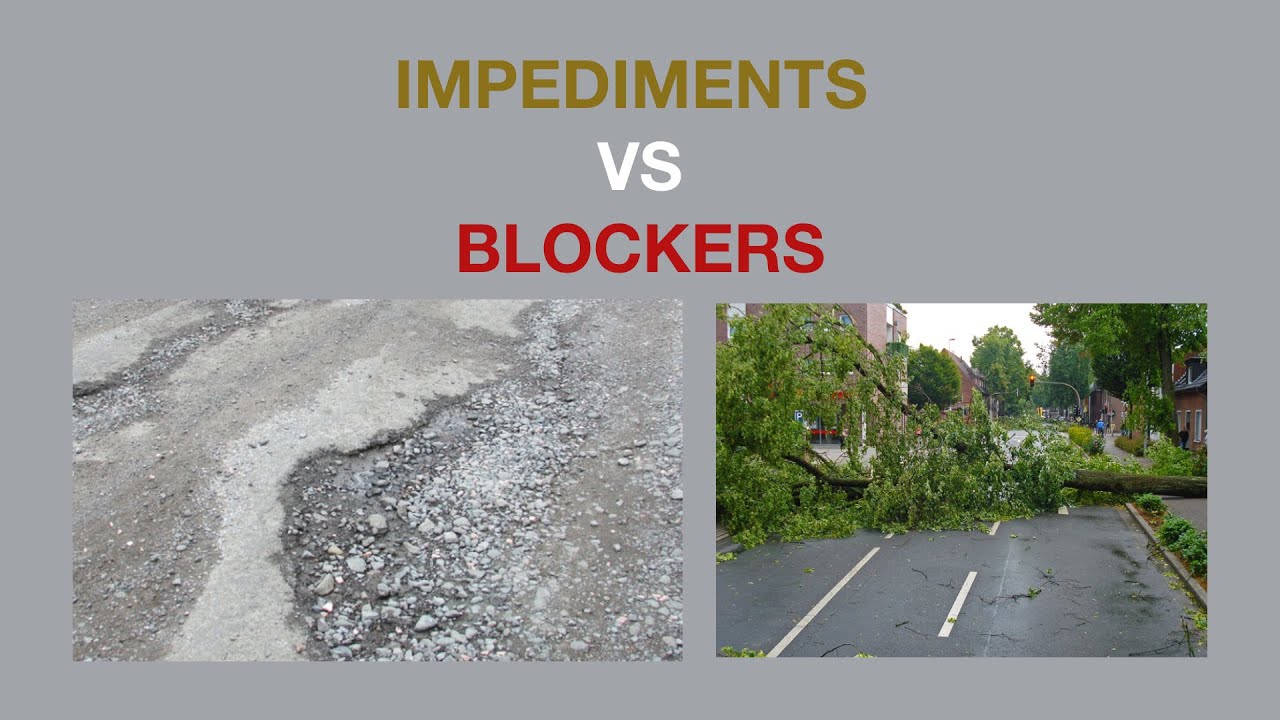 Scrum impediments and blockers. Common impediments and blockers