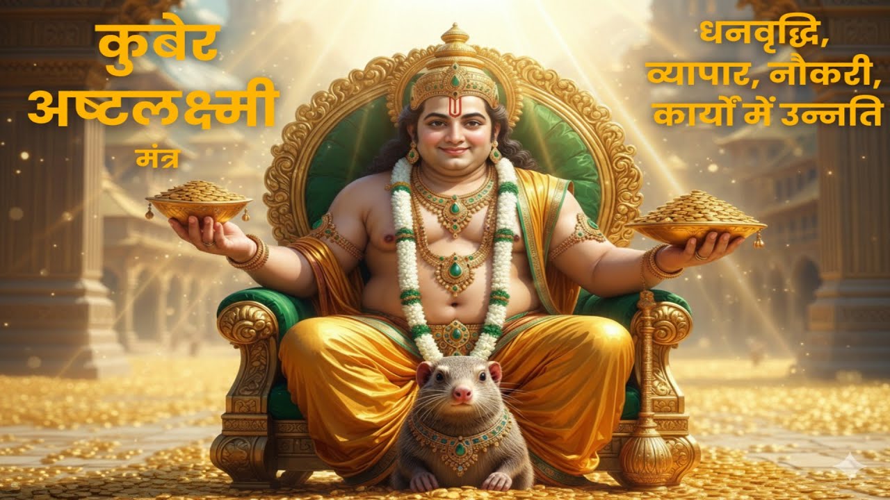 शक्तिशाली कुबेर अष्टलक्ष्मी मंत्र संपत्ति के लिए! Kuber Ashta Laxmi Mantra!
