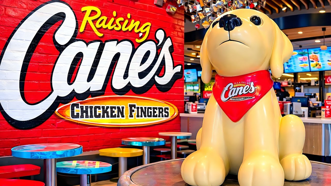 NEW Raising Canes Now Open At Universal Studios Hollywood - FULL 4K Walkthrough 