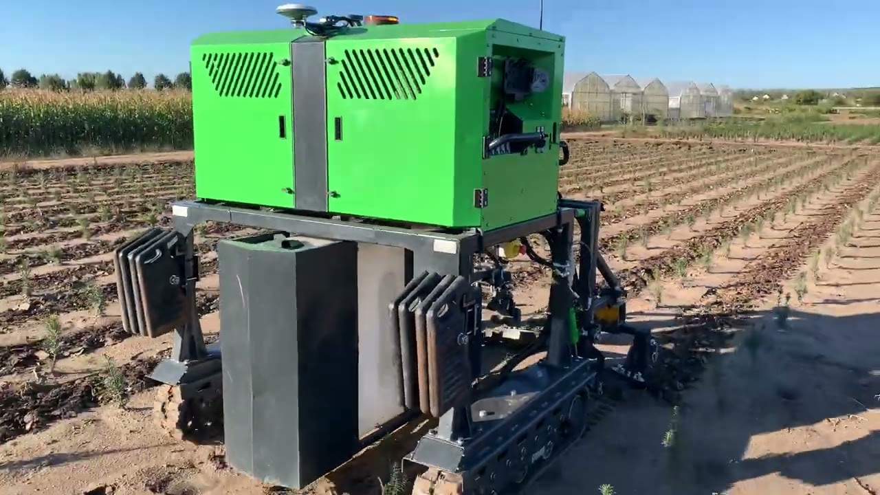 haRiBOT with  Busa Rotary Hoe Plantation Cultivator Part 3