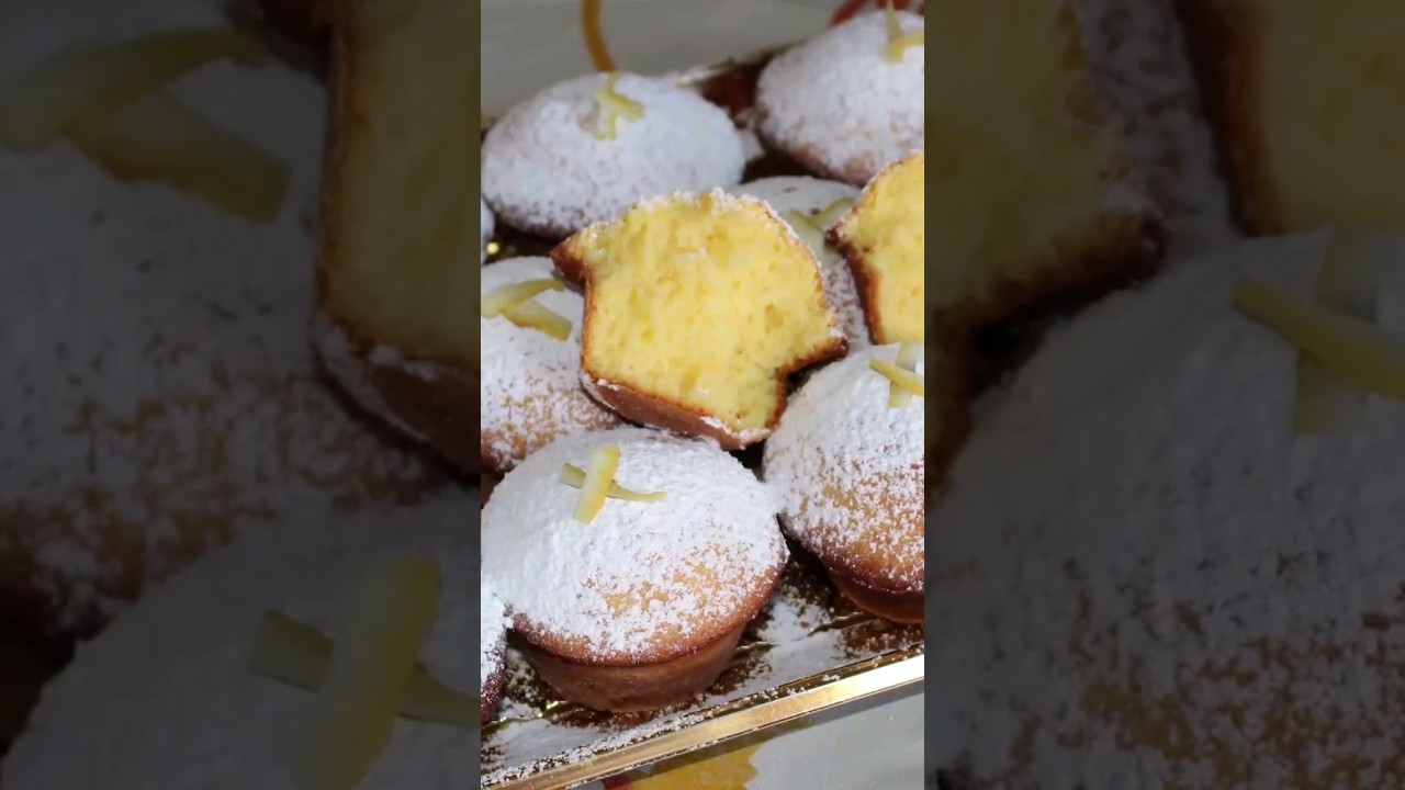 Muffin al limone #muffins #limone #tutorial #ricetta #food #foodblogger #shorts #short