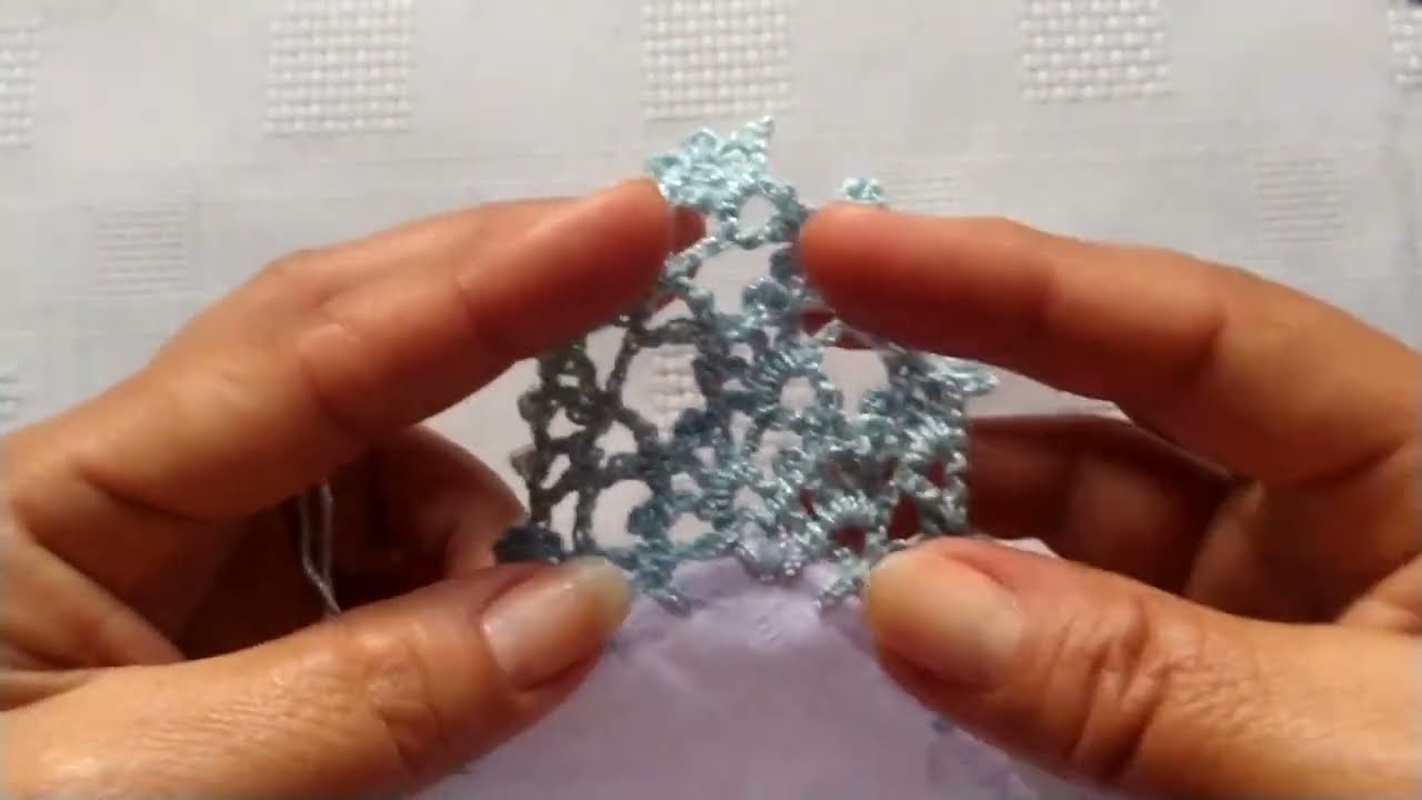 PUNTILLA NUM 503 DE UNA VUELTA, PARA MANTELES O SERVILLETAS GRANDES.#arte #crochet #manualidades