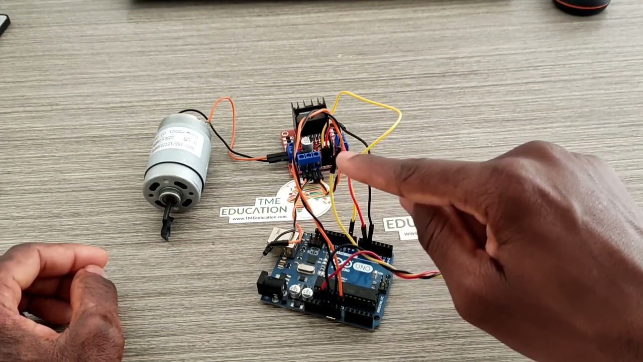 Arduino - DC Motor Speed Control with a Potentiometer #arduino #electronicsstuff @TMEEducation