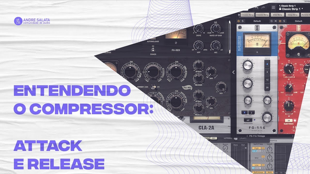 Compressores de áudio: attack e release