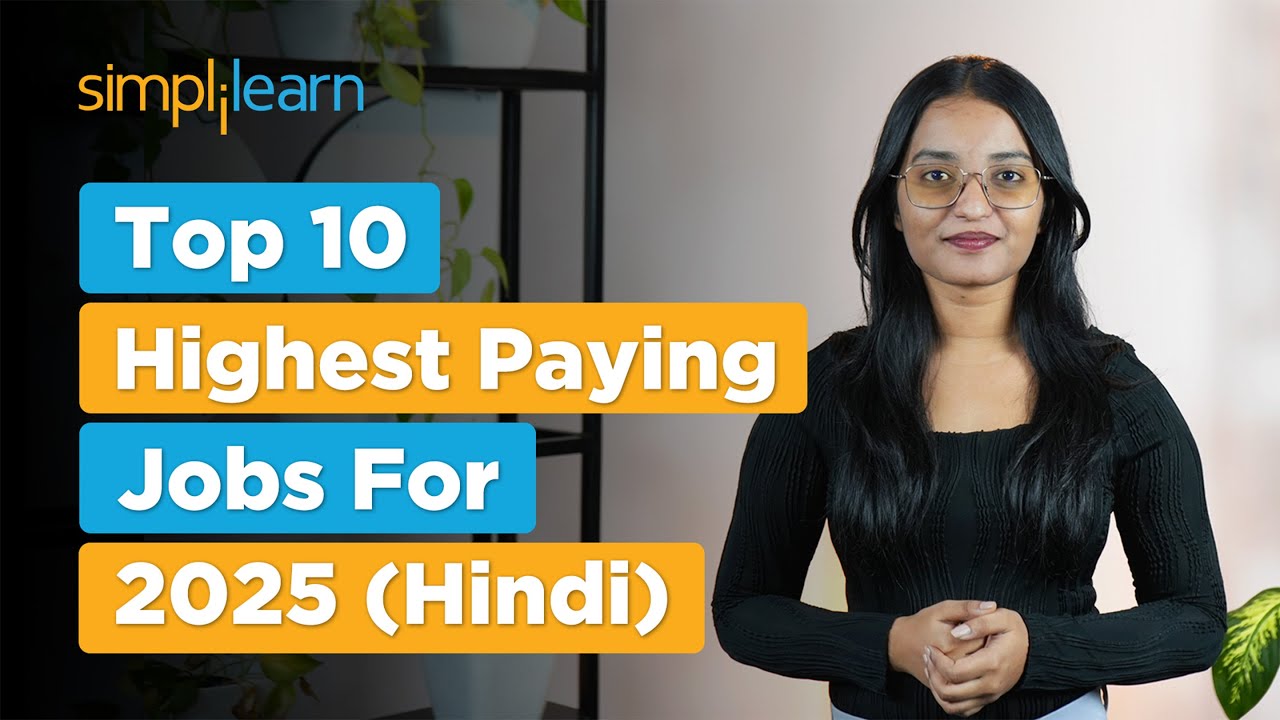 Top 10 Highest Paying Jobs For 2026 In Hindi | Best Jobs For Future | High Paying Jobs | Simplilearn