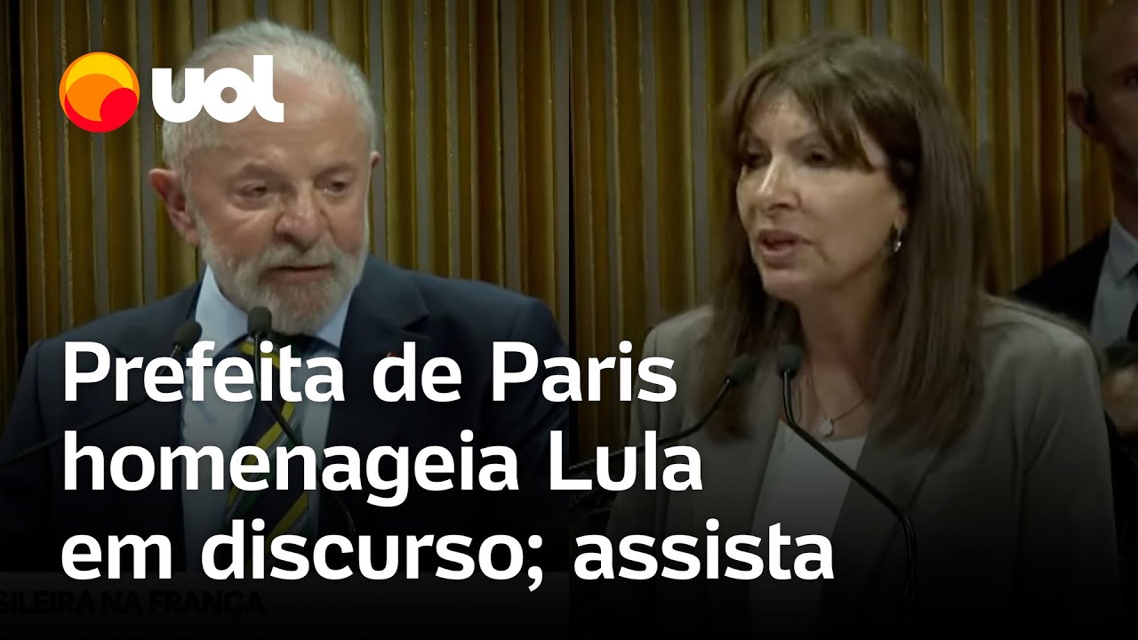 Prefeita de Paris chama Lula de lenda viva, relembra prisão e declara: 'Paris te ama'; veja discurso