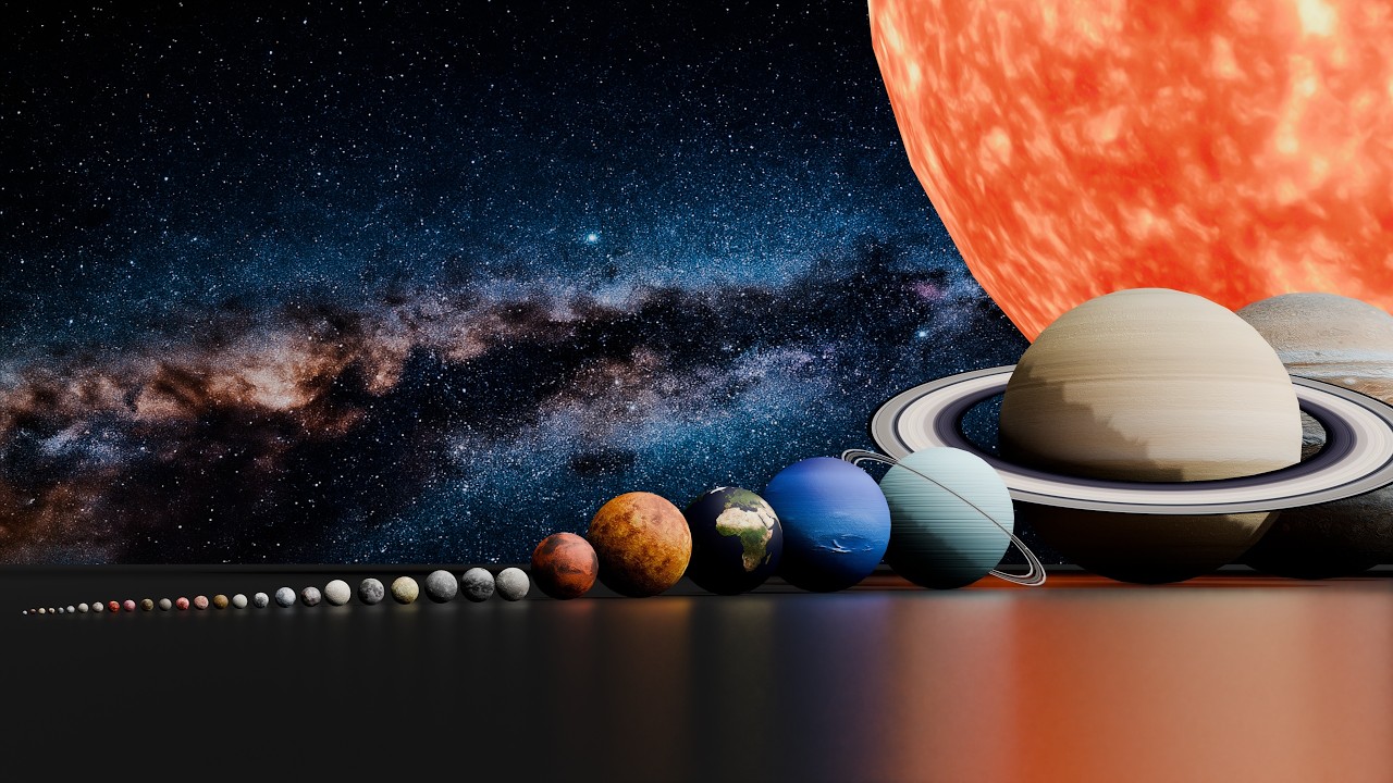 Solar System Size Comparison | Real Scale 3D Size Comparison!