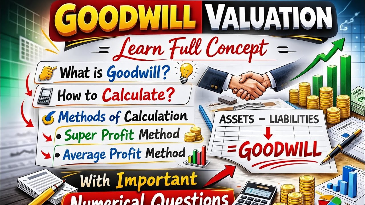 Goodwill valuation | one shot | class 12 students revision in just one shot