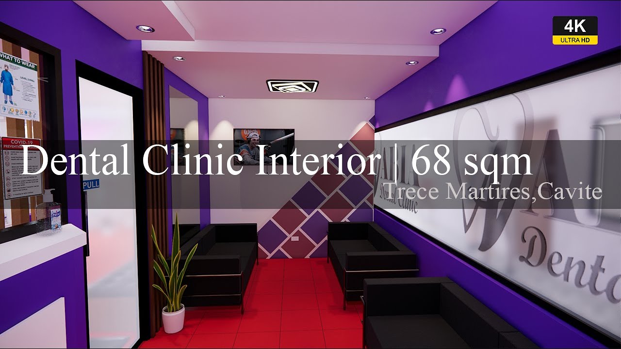 3d Interior Walkthrough Dental Clinic 68 sqm | Full Walkthrough Video